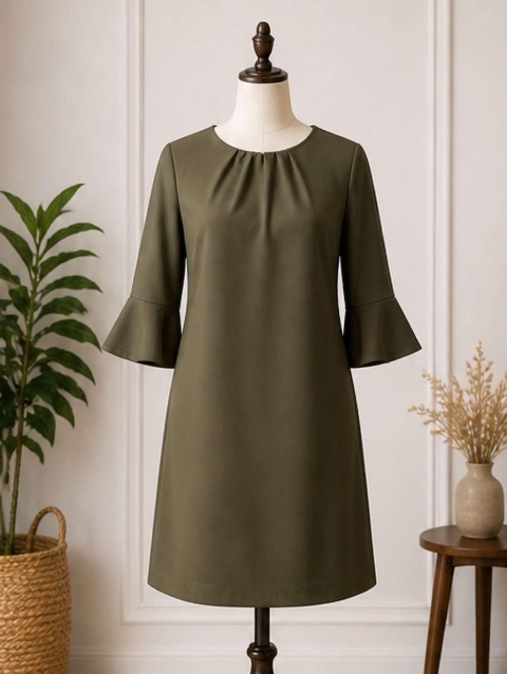 NY&CO OLIVE COLORED DRESS